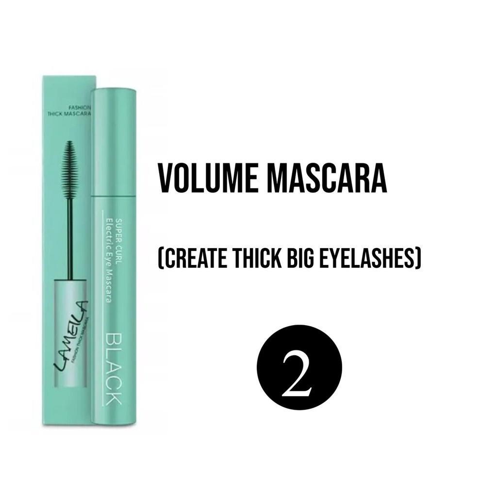 Mascara Permanent Set Natural Slim Long Thick Curl Non-Smudding Crypto Lengthening Waterproof Instant Dry Mascara Student Cosmetics Makeup
