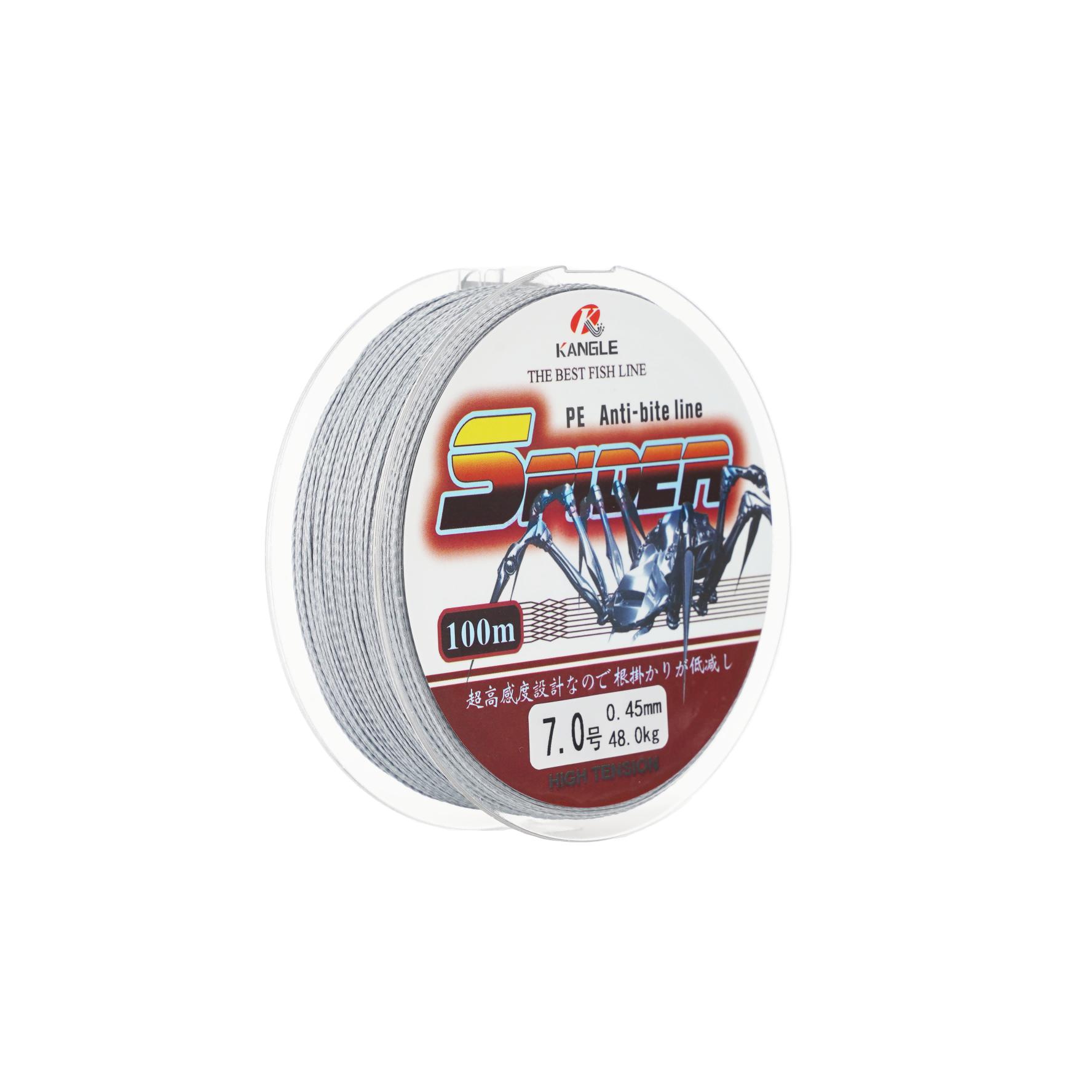 In Stock Pe Fishing Line Braided Good Strength Fishing Line 100 Meters Super Strong PE Fishing Line (light gray,100 meters&1.5) светло-серый