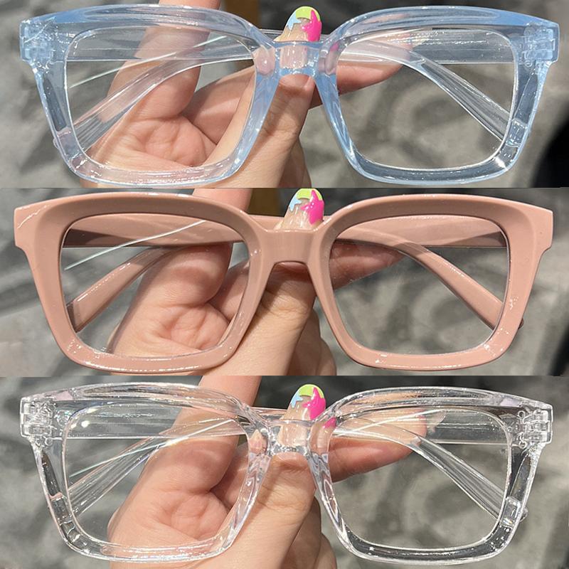 3pcs Cat-eye Decorative Glasses Fashionable Simple for Matching Clothes and Computer Glasses