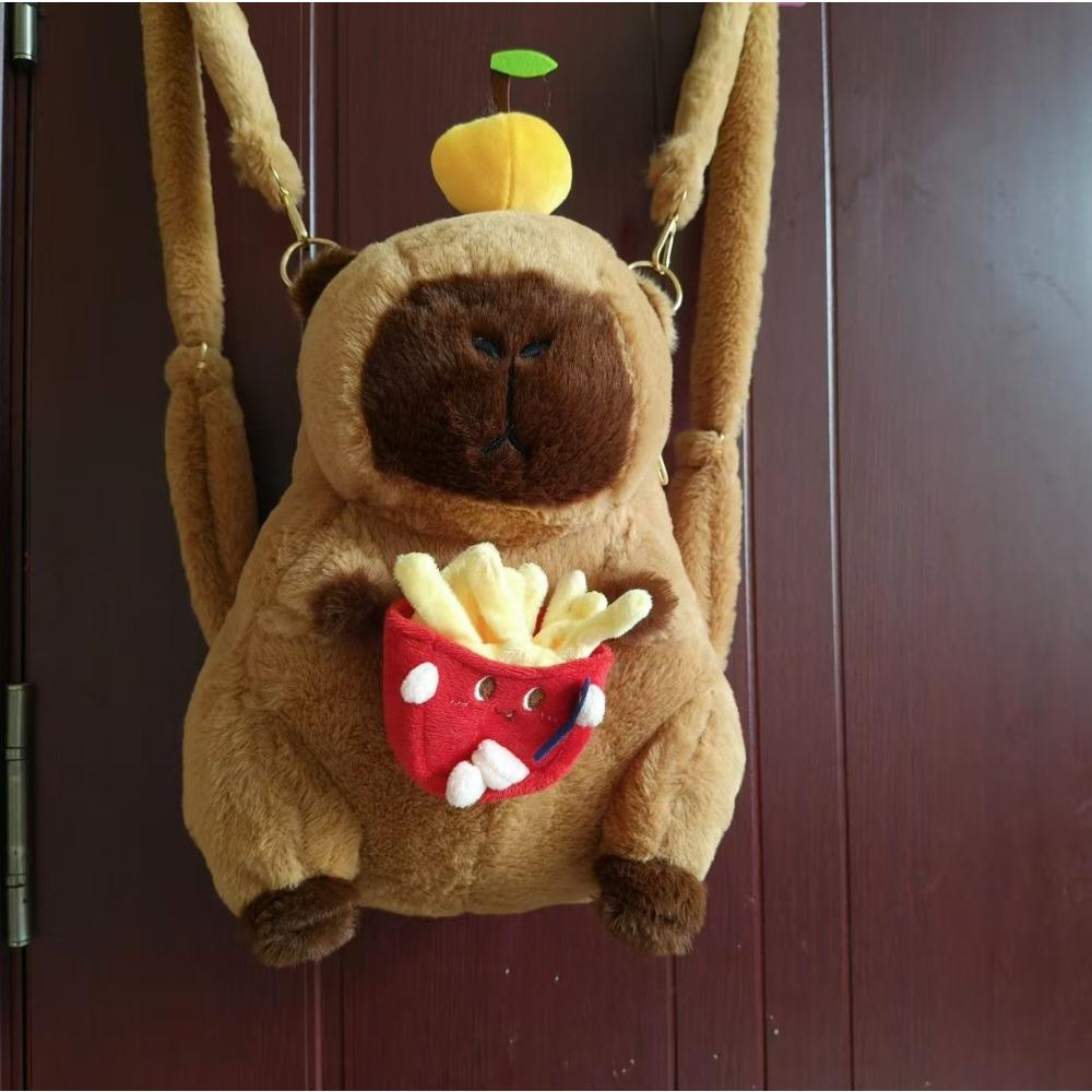 Capybara Kapibara Plush Backpack Cute Girl Student Children Plush Doll Gift