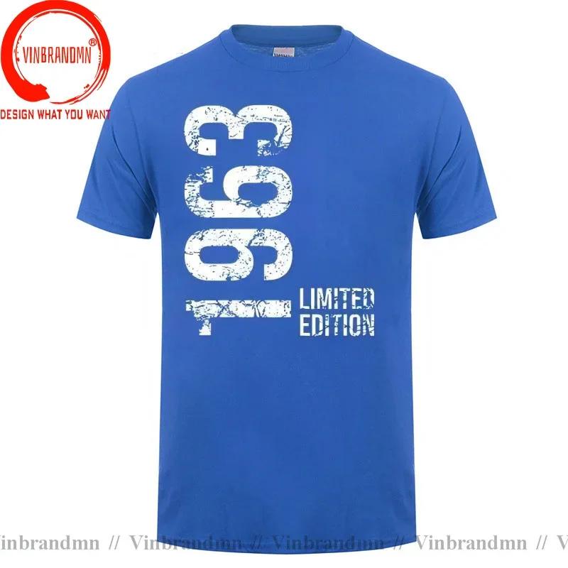 Novelty 63th Birthday 63 Years Retro Vintage Limited Edition 1963 T Shirts Graphic Cotton Streetwear Gifts Born In 1963 Tshirt