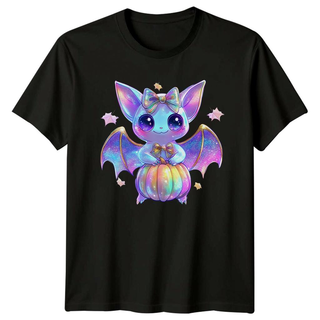Cute Bat Pumpkin Halloween Holidays Unisexs TShirt Unisexs Tee Graphic Unisex