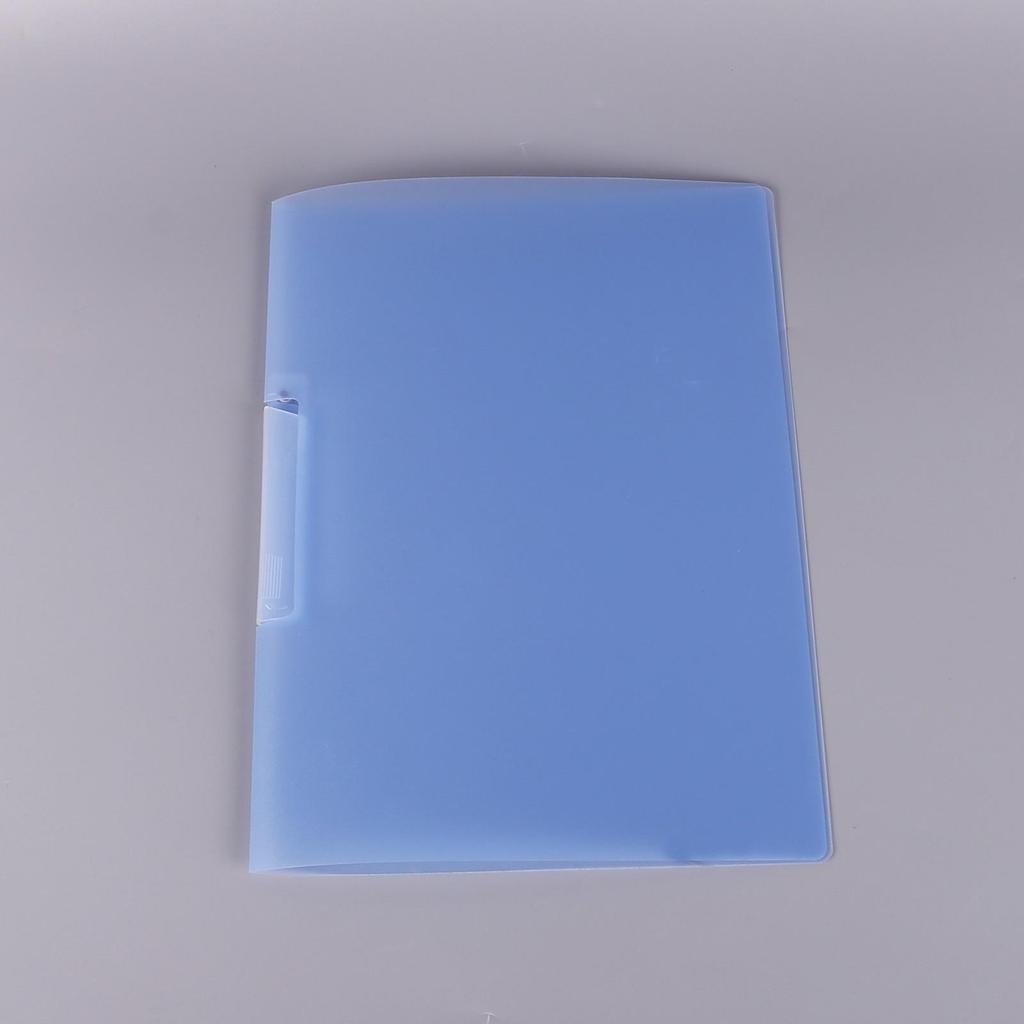A4 Transparent Side-Opening Rotary Folder with Pull-Rod Clip