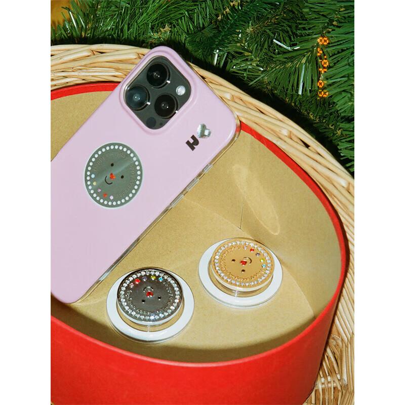 Tagi "Tapijin Coin" Magnetic Phone Case Stand, Happy Fortune Coin, Multi-Color Folding Creative Universal Magnetic Stand, Lucky Happy Silver Coin