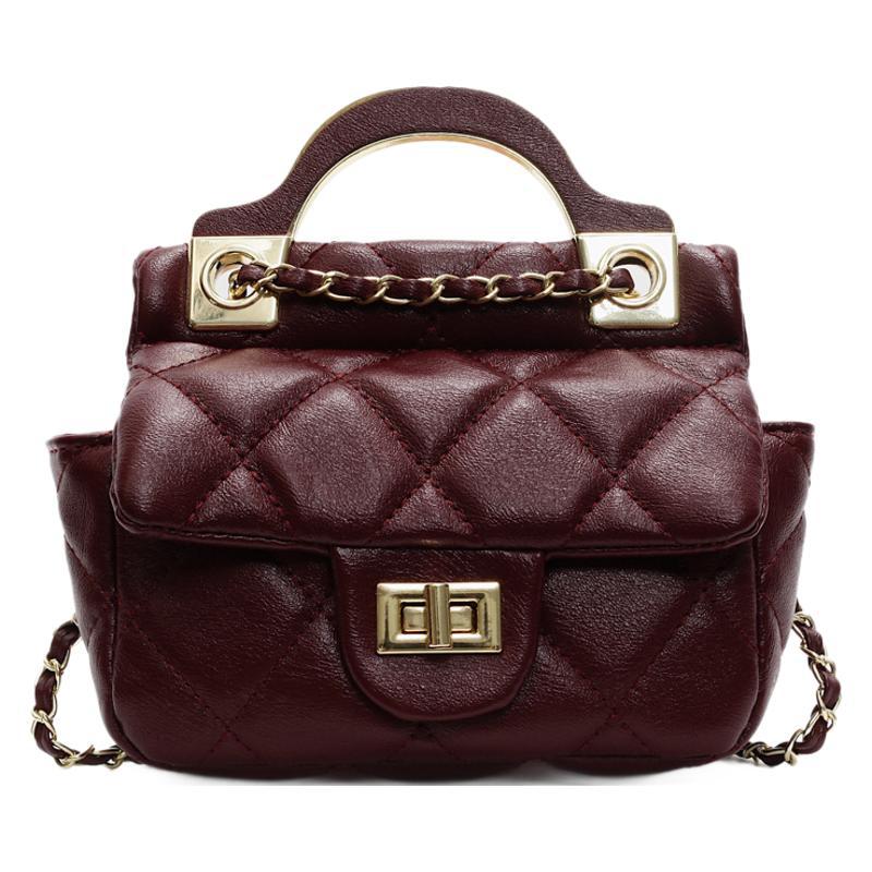 Popular 2025 New Versatile Bag Women's Rhombus Chain Bag Xiaoxiangfeng Crossbody Bag Underarm Bag Mobile Phone Bag