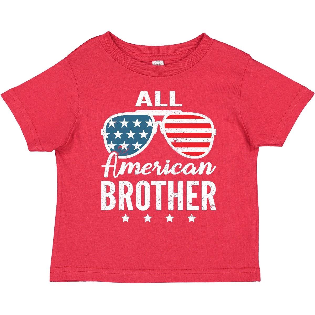 Inktastic All American Brother USA Parade Toddler T-Shirt Boys America Auntie 150