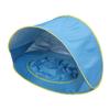 Pop Up Beach Tent Sun Proof Wind Proof Portable Baby Beach Tent with Pool Storage Bags for Outdoor Blue