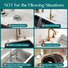 Faucet Mat for Kitchen Sink  Long Diatomite Fast Drying Stone Sink Tray, Super Absorbent, Faucet Splash Guard for Bathroom Counter