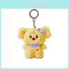 Adorable Korean Plush Mini Doll Keychain Soft Pp Cotton Cute Cartoon Charms Gift