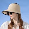 Summer Straw Sun Hat With Wide Brim For Beach Vacation Sun Protection