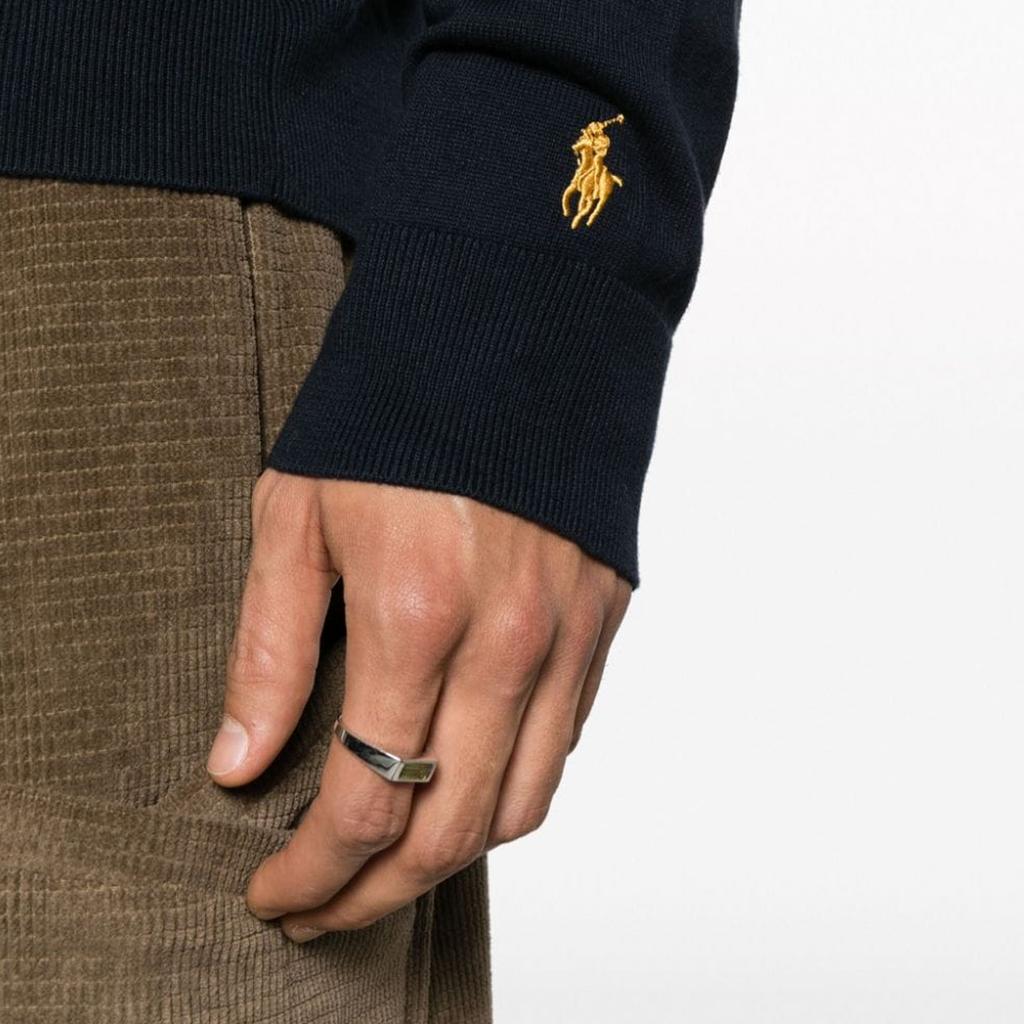 Polo Ralph Lauren Letter Logo Embroidered Pullover Long Sleeve Knit Sweater Men sweater Midnight-Blue 710919772-001