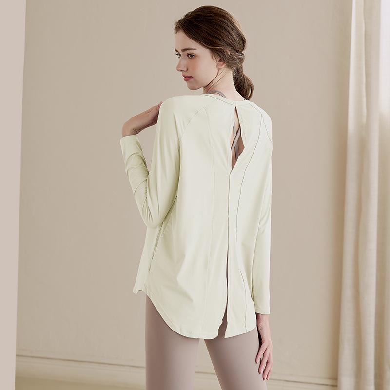 

2025 Women s High-End Autumn/Winter Long-Sleeve Training & Yoga Top XL жовтий