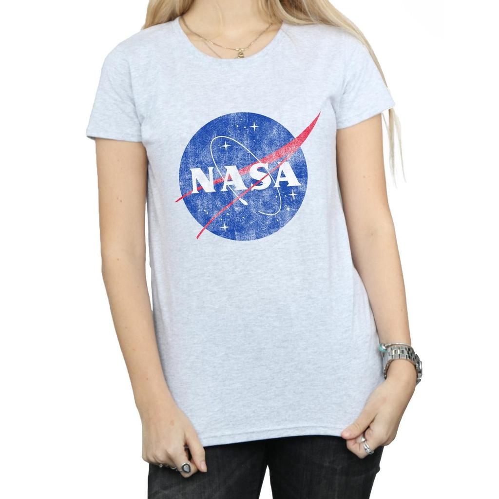 NASA Womens/Ladies Insignia Distressed Logo T-Shirt