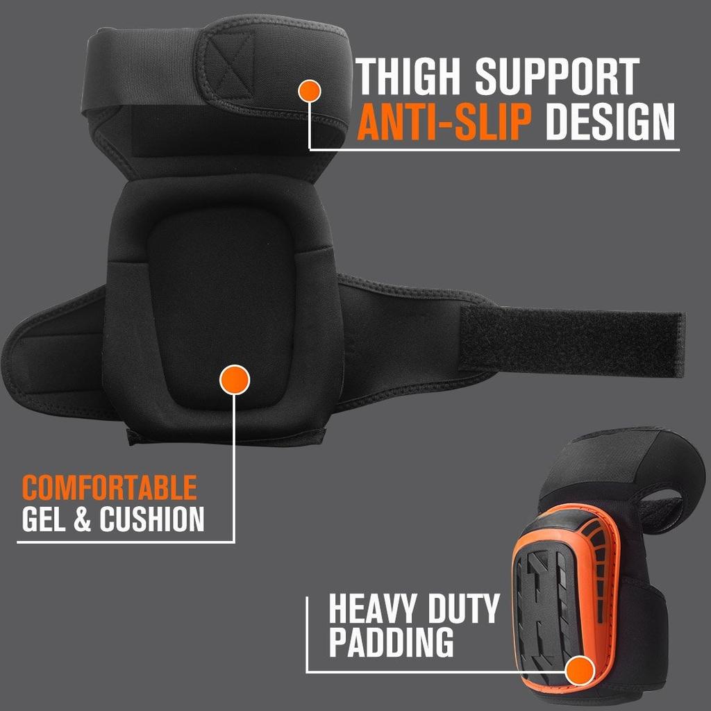 1 Pair Knee Pads For Work,Construction Gel Knee Pads,Heavy Duty Comfortable Anti-Slip Foam For Cleaning Flooring&Garden
