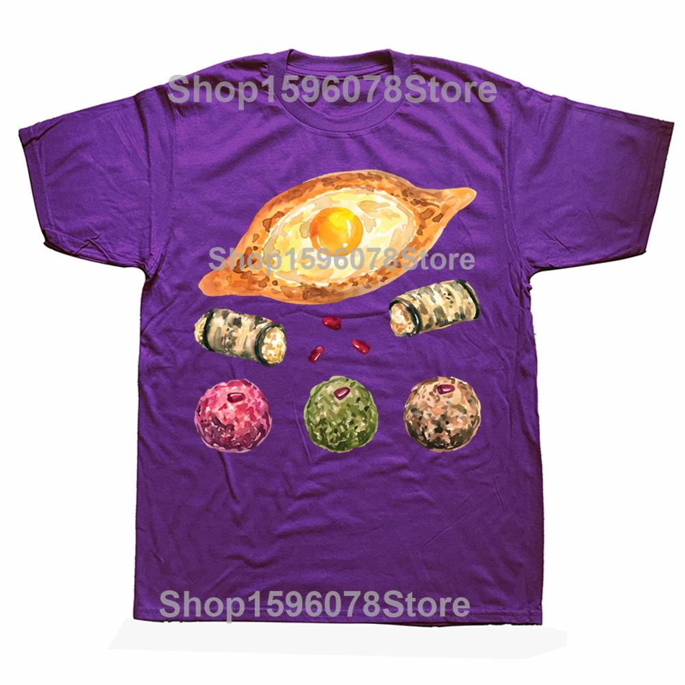 

Funny Georgian Food TShirt T Shirts Streetwear Short Sleeve Birthday Gifts Mens Clothing Fashion Casual Loose Oversized T Shirt 4XL