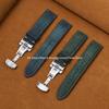 16/18/20/22/24mm Stitching Cowhide Strap for Omega for Wrist Bracelet for Seiko Vintage Leather Watch Band Butterfly Buckle Belt