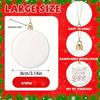 5/12PCS DIY Christmas Blank White Ball Ornaments 8cm Desktop Decorative Tree  Christmas Gifts
