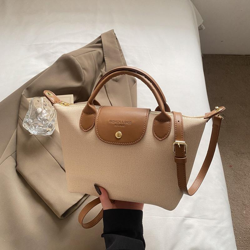 Popular niche contrasting color bag women's new high-end versatile messenger bag commuter handbag