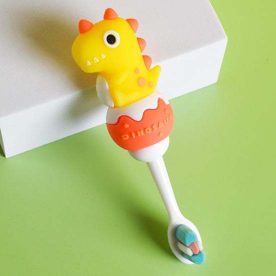 Praktický dětský zubní kartáček, opakovaně použitelný lehký dinosaurus