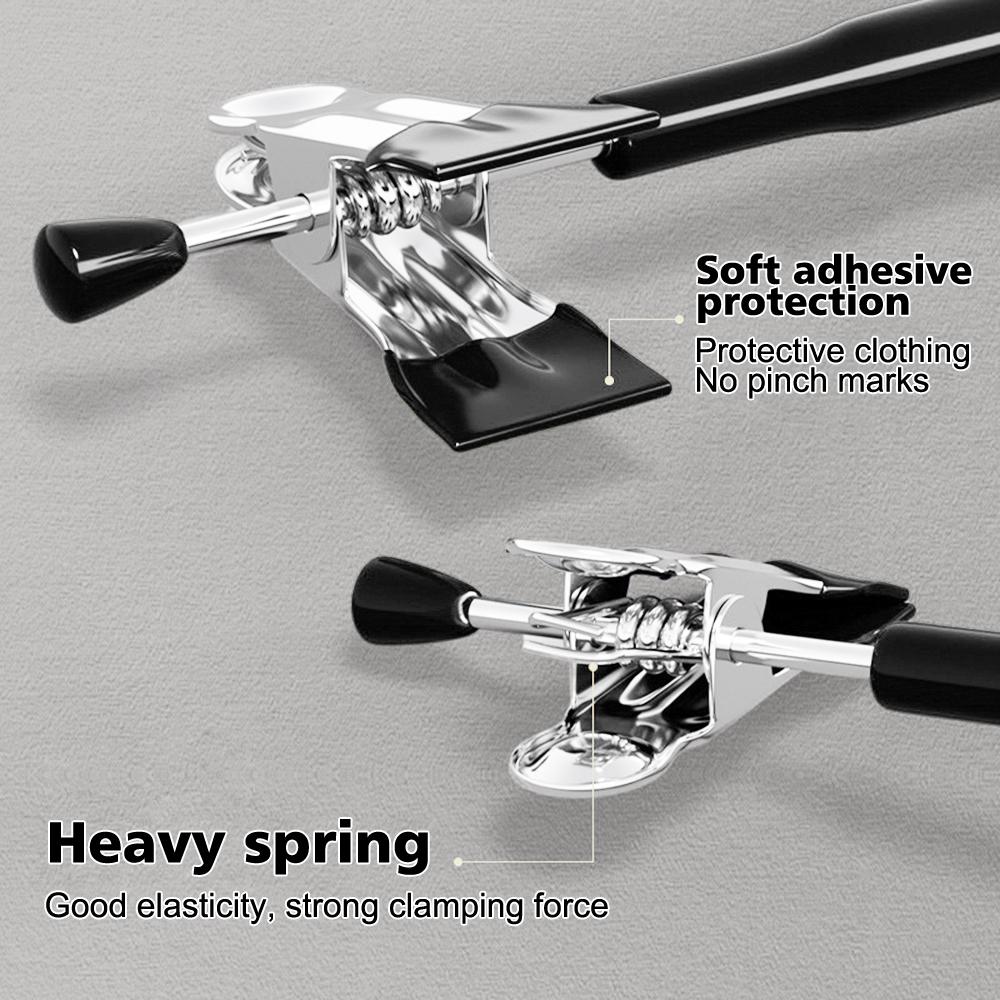 10Pcs Rack Clip Anti-slip Pants Hanger Stainless Steel Wardrobe Clip Clothespin Pants Clamp Skirt Socks Storage Clothes Hanger