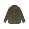 Nau Garment-Dyed One-Pocket Corduroy Shirt Khaki