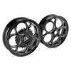 Front & Rear Wheel Rim Set 3.0x12" Black For Vespa Sprint Primavera 50 125 150