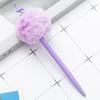 Stylo Bille Pompon Flamant Rose Dessin Animé - Stylo Peluche Mignon et Créatif pour le Bureau