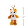 15cm Pet Series Plush Toys Monkey Rhinoceros Panda Chimpanzee Pendant Keychain Stuffed Doll Backpack Pendant Birthday Gifts