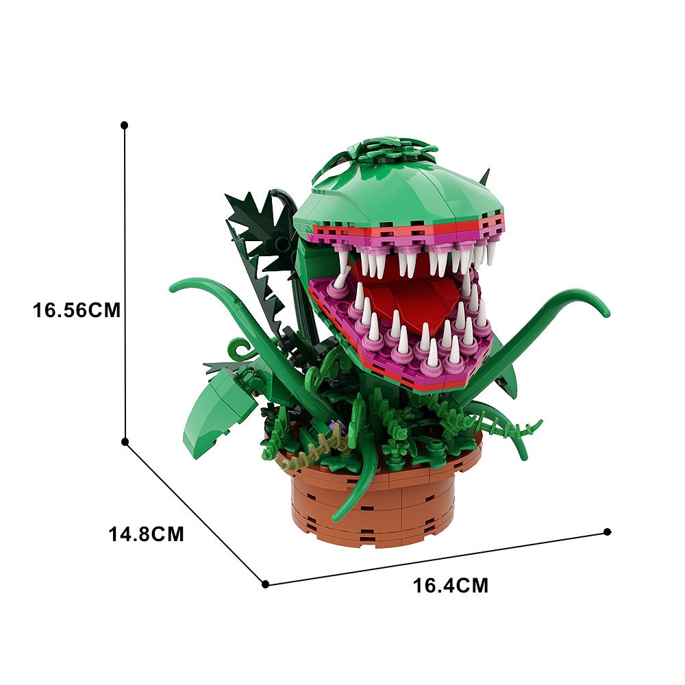 Gobricks MOC Potted plants Cannibal Flowers Building Blocks For Movie Audrey II-Little Shop of Horrors Flowers Bricks Toys Gifts