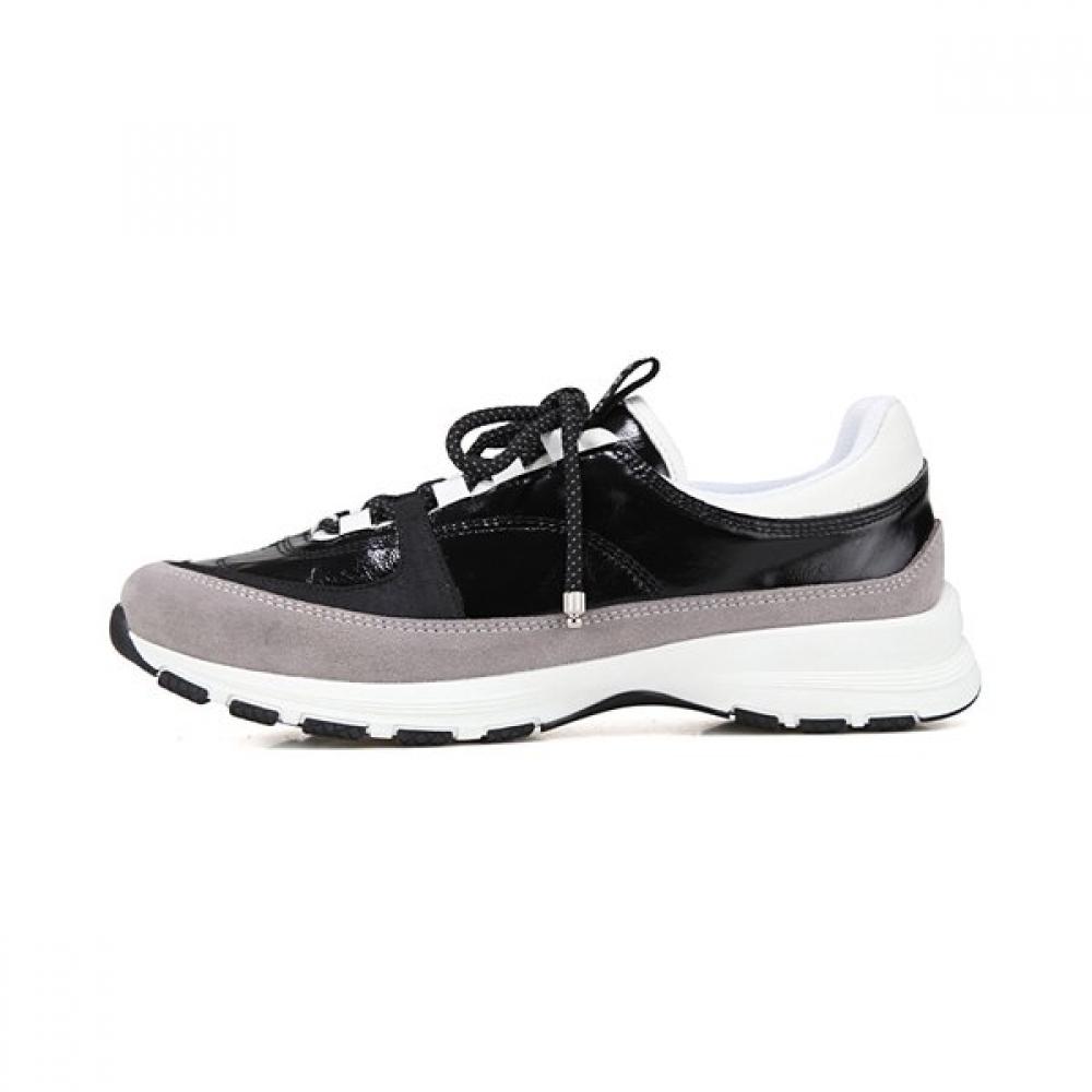 Barbara Cowhide Combi CaSual Women S SneakerS 4.5cm Bbj162bk