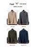 Men's Thickened Cashmere Half-Zip Sweater - Loose Knit Base Layer