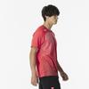 Mizuno Table Tennis Game Short JTTA Radiant Size M Shirt, Sleeve, Certified, Moisture-Wicking, Quick-Drying, Unisex, Red, 82JAB101,