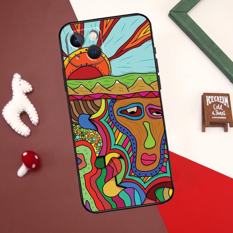 Psychedelic Trippy Art Cover For iPhone 12 11 13 14 15 Pro Max 12 Mini 7 8 Plus X XR XS Max SE 2020 Phone Case