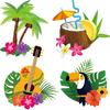 30pcs Luau Party Decorations Hawaiian Decorations Tiki Decorations Tropical Party Decorations Luau Hanging Swirls Aloha Party Decorations, Flower