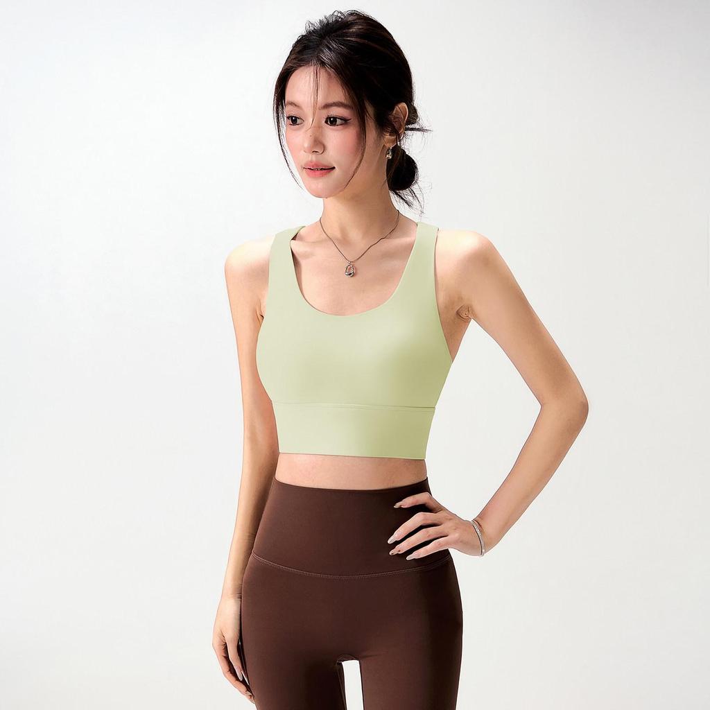 Damen High-Impact Stoßfester Sport-BH - Anti-Hänge Yoga-Weste mit Schönem Rücken-Design für Fitness und Laufen