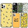 Midsummer Bee Garden Honey Phone Case For iPhone 15 16 Pro Max 11 12 13 Mini 14 Pro Max XR 15 16 Plus 16e Cover Coque