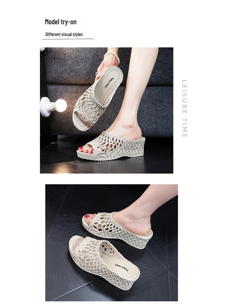 2025 Trendy Women's Thick-Soled Height-Boost Summer Sandals 