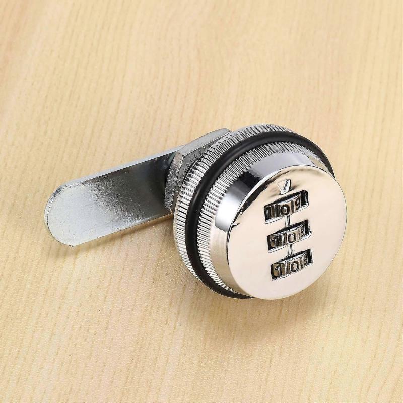 10x Alloy Code Combination Cam Lock Keyless Post Mail Box Cabinet Rv 3 Dial Silver