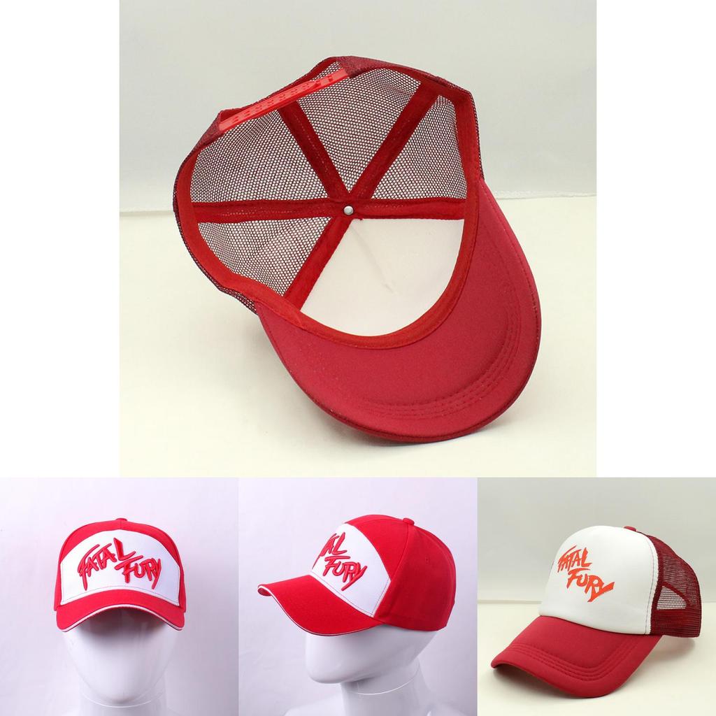 Fatal Fury Terry Bogard Bestickte Baumwoll-Baseballkappe Hip Hop Style