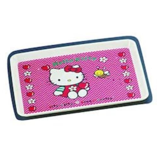 Seibu Shoji Daiwa Children's "New Kitty" FRP Tray (Gingham) Melamine Resin, Japan RTL54