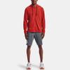 Under Armour Rival Terry Logo Print Loose Training Zip-Up Hoodie Men Hoodies Glossy-Red 1361606-839