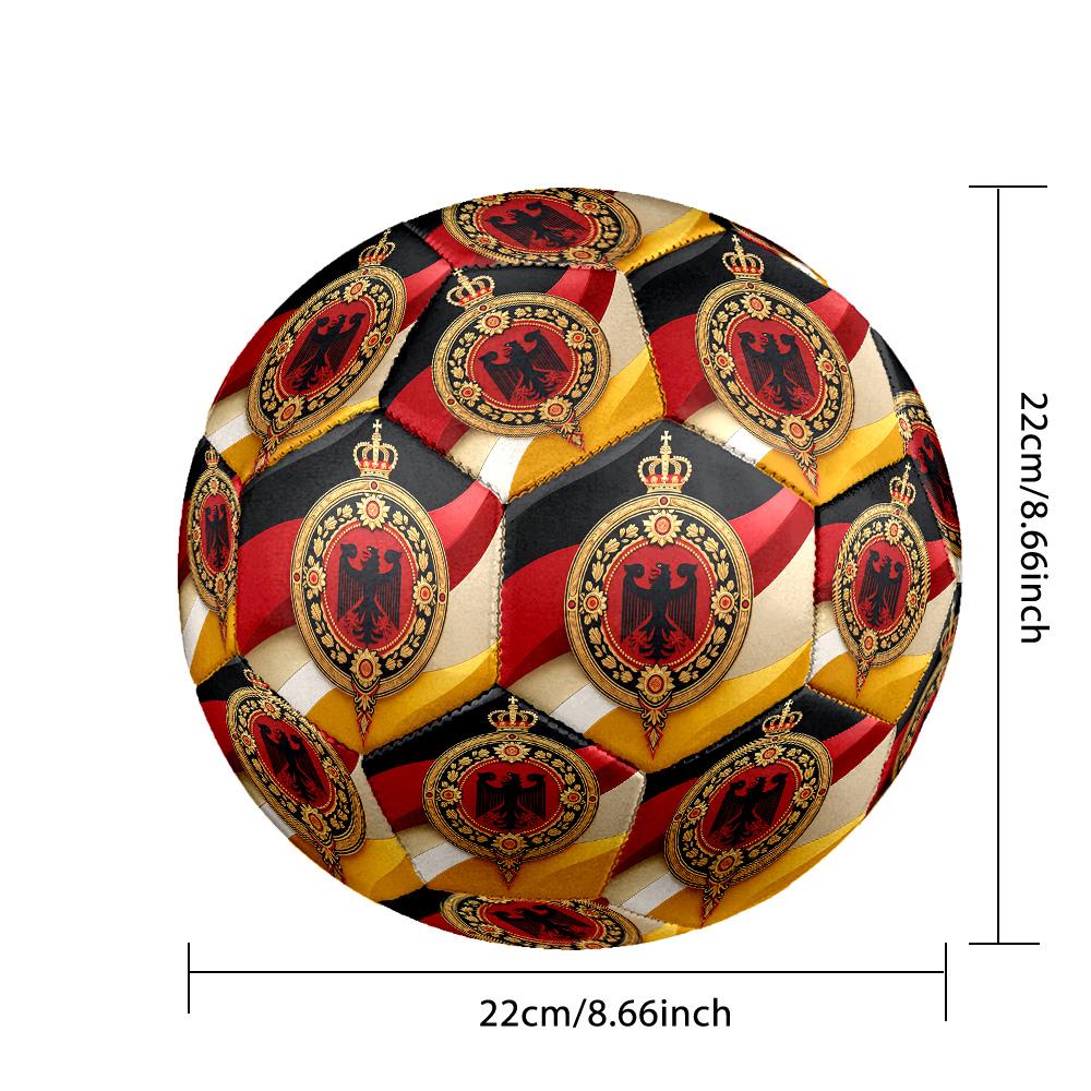 Balón de Fútbol de Bélgica Estampado Tamaño 5 Resistente al Desgaste Estándar para Entrenamiento de Adultos Regalo para Aficionados para Partido Deportivo en Interiores y Exteriores