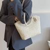 Versatile Straw Woven Tote Shoulder Bag - Bowknot Fresh Style Handwoven Handbag for Women