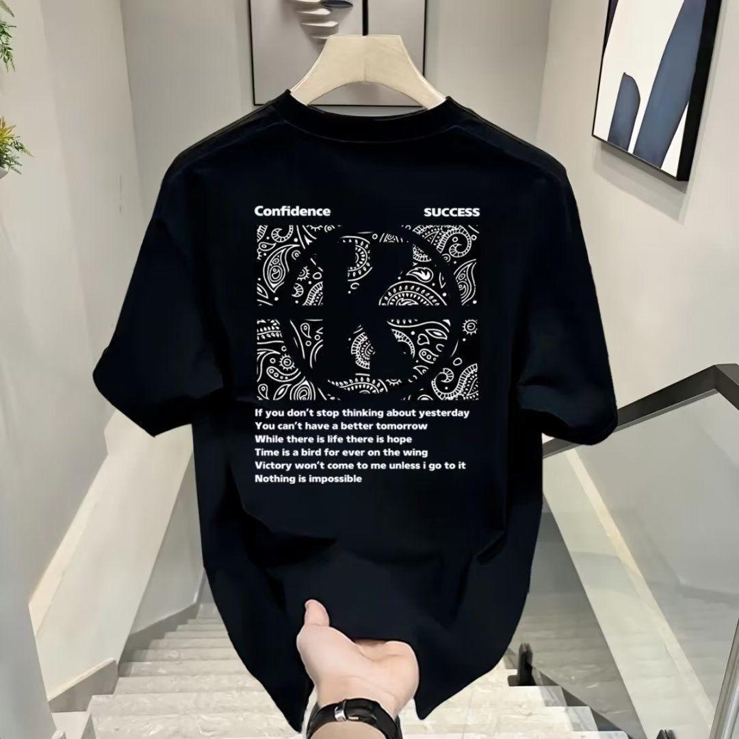 New Cotton womens Short Sleeve Spring and summer Printed Tee Shirts 2026 Fashion Summer Tshirt Luxury  TShirt S