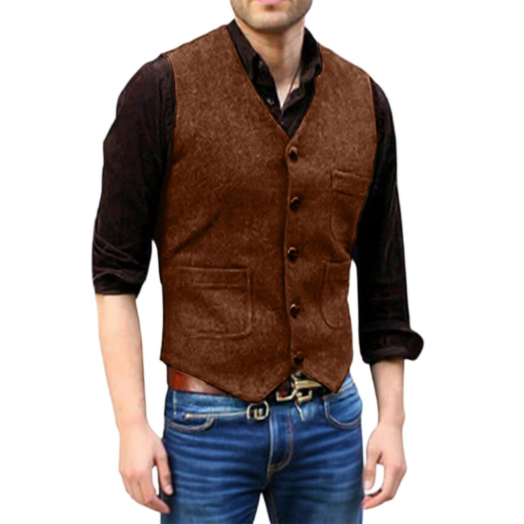 Men's  Leisure  Self-Cultivation  Suit  Vest  Coat