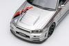 Make Up EIDOLON Scale Nismo R34 Prototype Tokyo Auto Salon 2001 Silver Finished Product EM791 1/43 GT-R Z-tune
