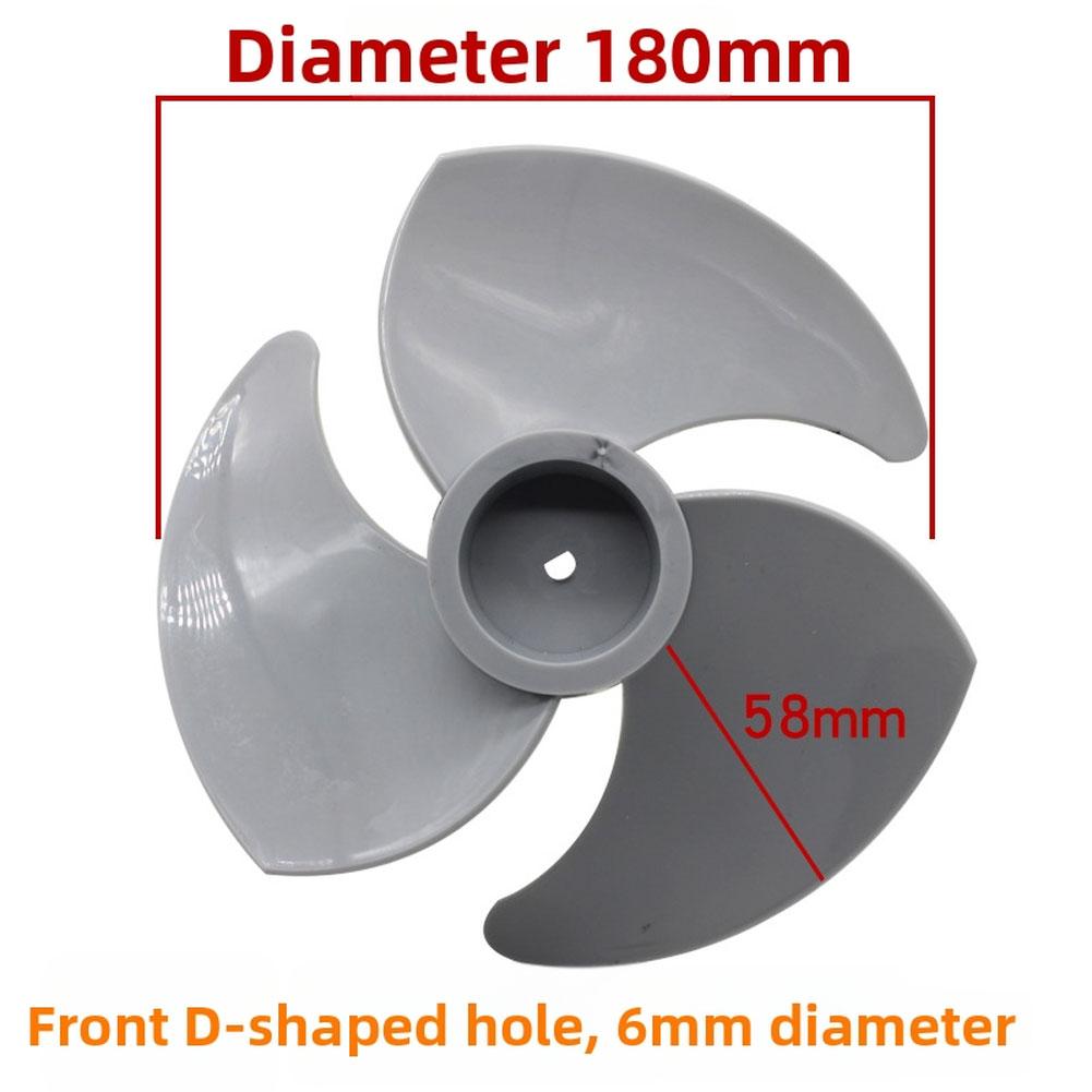 Air Circulation Fan Blades for Turbo Floor Fans with D-Shaped Aperture Compatible with 180mm Turbine Fan Models