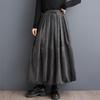 Gonna Lunga Casual Larga a Vita Alta Vintage Primavera Autunno per Donna Gonne Gonna Donna