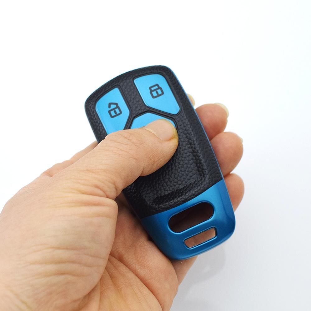 TPU Leder Auto Schlüsseletui Abdeckung Hülle Fob Halter Für A6 A5 Q7 S4 S5 S7 A4 B9 A4L 4m 8W Q5 TT TTS RS 8S Coupé Zubehör