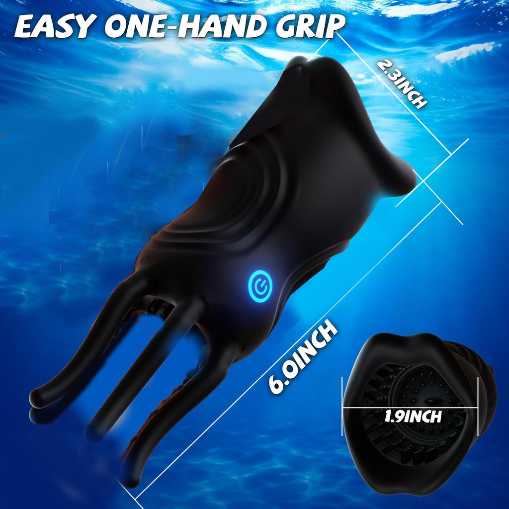 2026 Männer Penis Vibrator Männlicher Masturbator Realistische Lippen & Tentakel Stimulation Stroker 360° Blowjob Sexmaschine für Penis Trainer Verzögerte Ejakulation